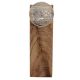 2 Pieces Golden Border Pattern Flat Ceramic Wooden Door Stopper